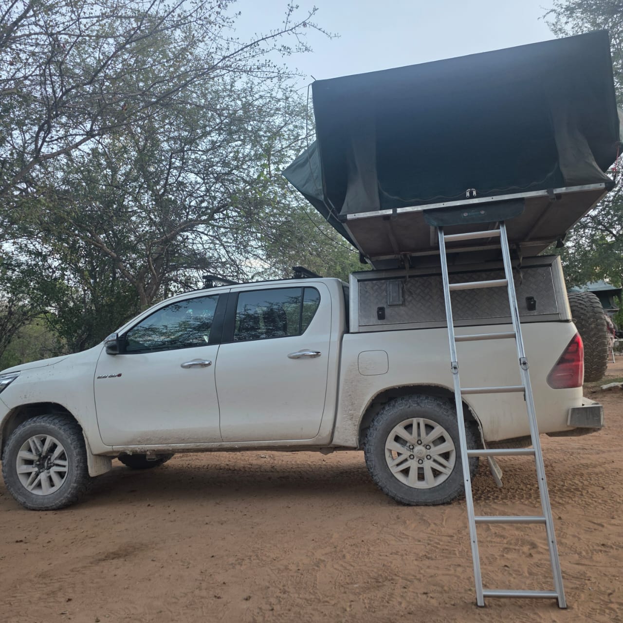 Hilux at camp