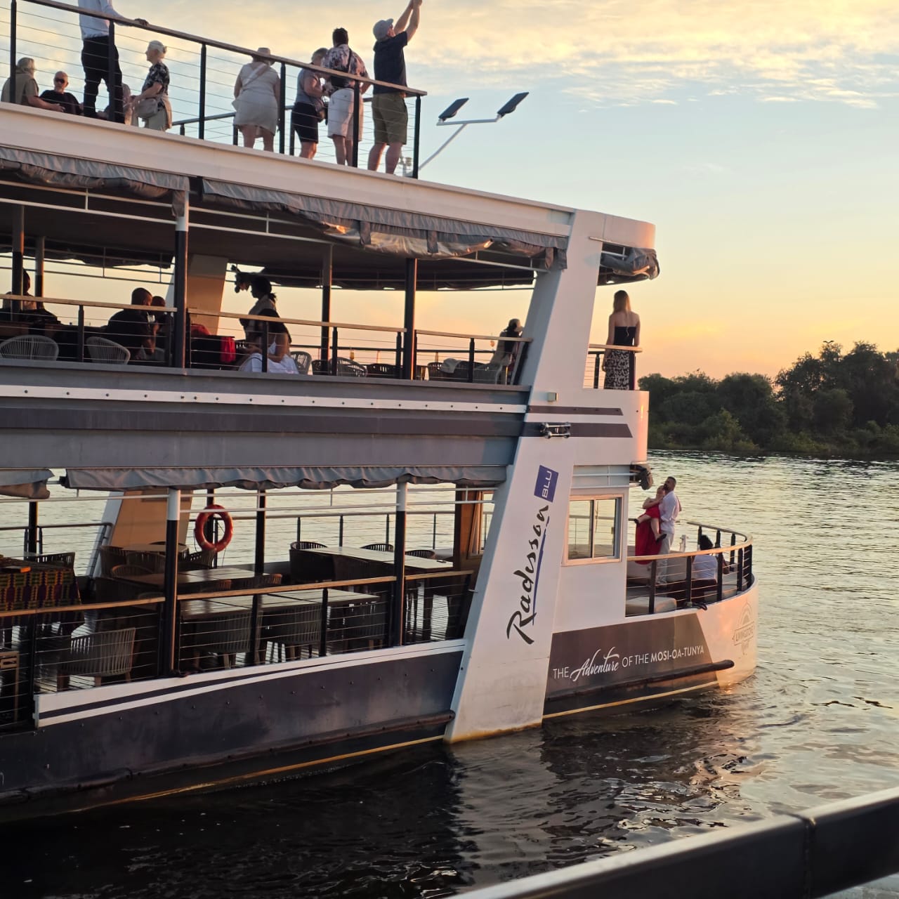 Sunset cruise boat